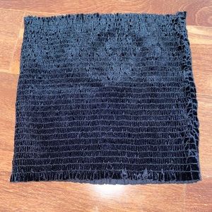 black velvet tube top